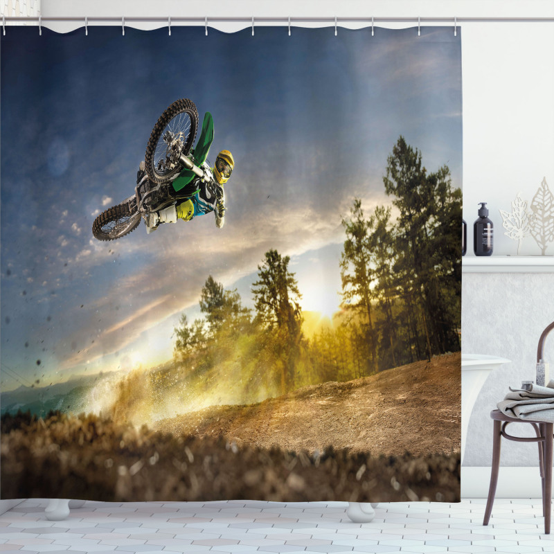 Extreme Sports Exotic Shower Curtain