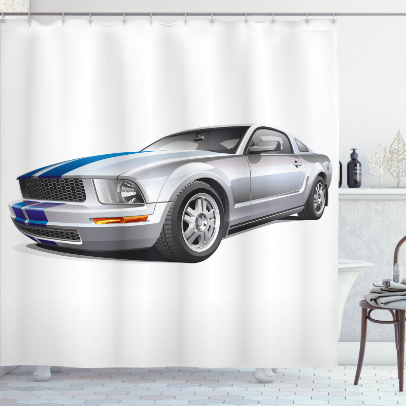 Cool Speed Car Shower Curtain
