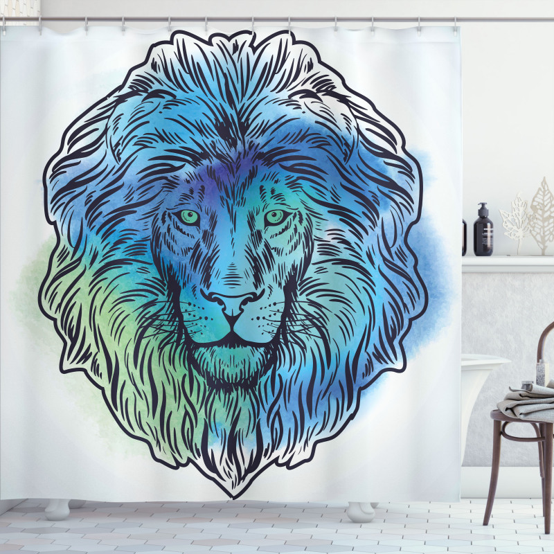 Portrait King of Forest Shower Curtain