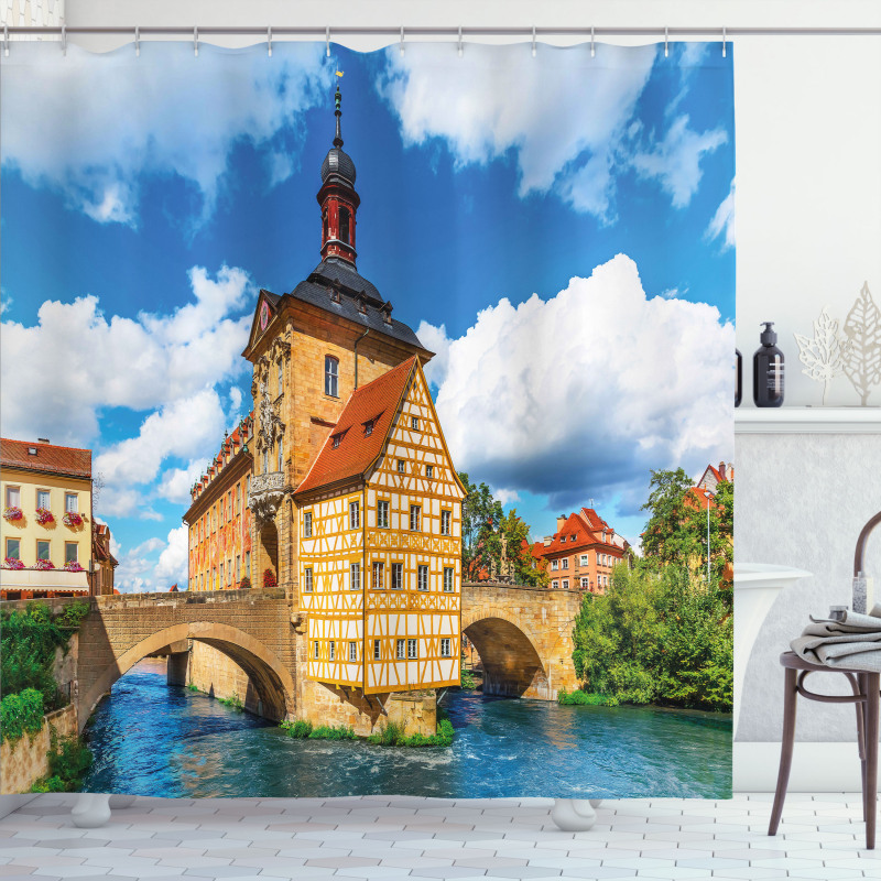 City Hall Germany Shower Curtain