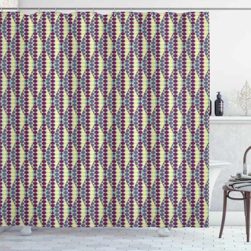 Abstract Geometric Shower Curtain