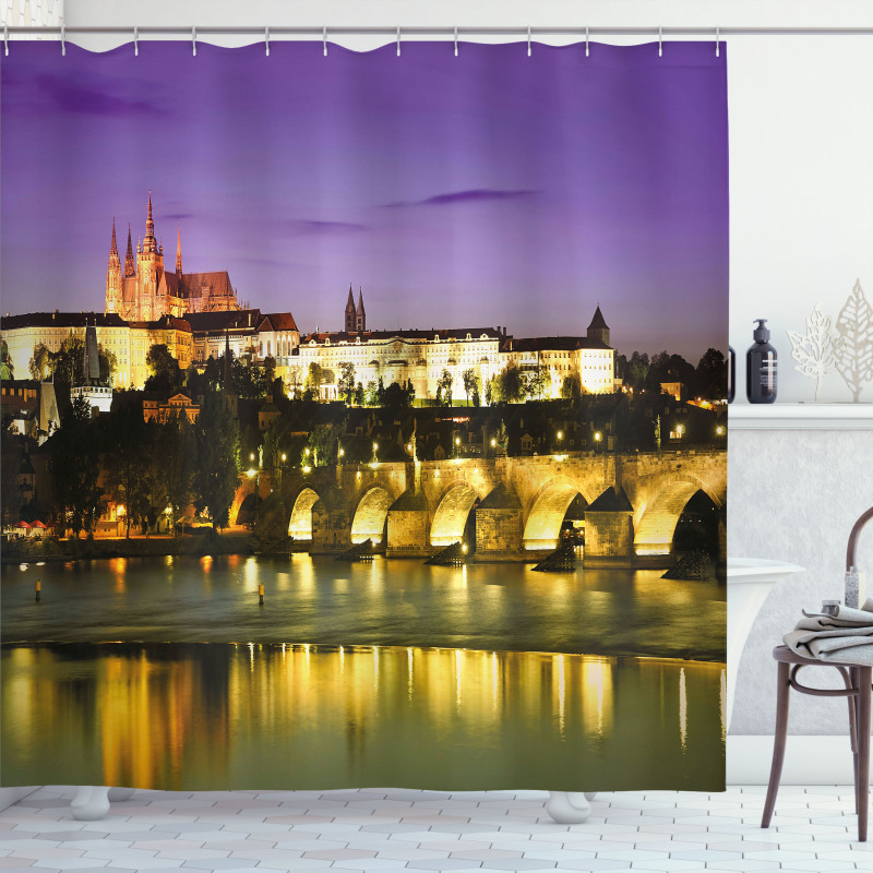 Charles Bridge Prague Shower Curtain