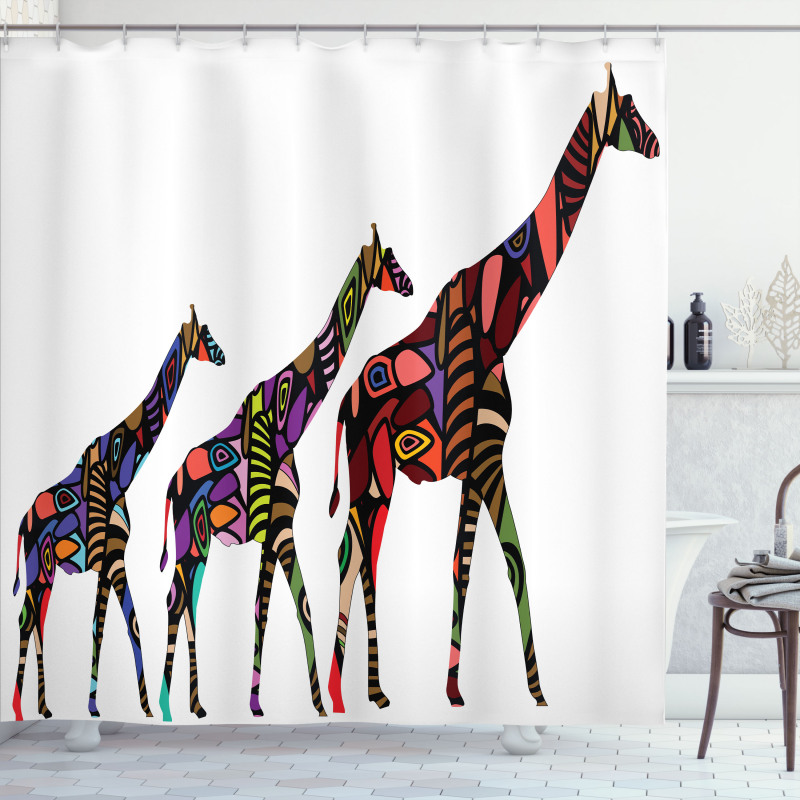 Giraffes Shower Curtain