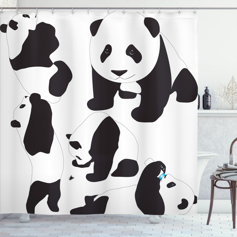 Baby Pandas Shower Curtain