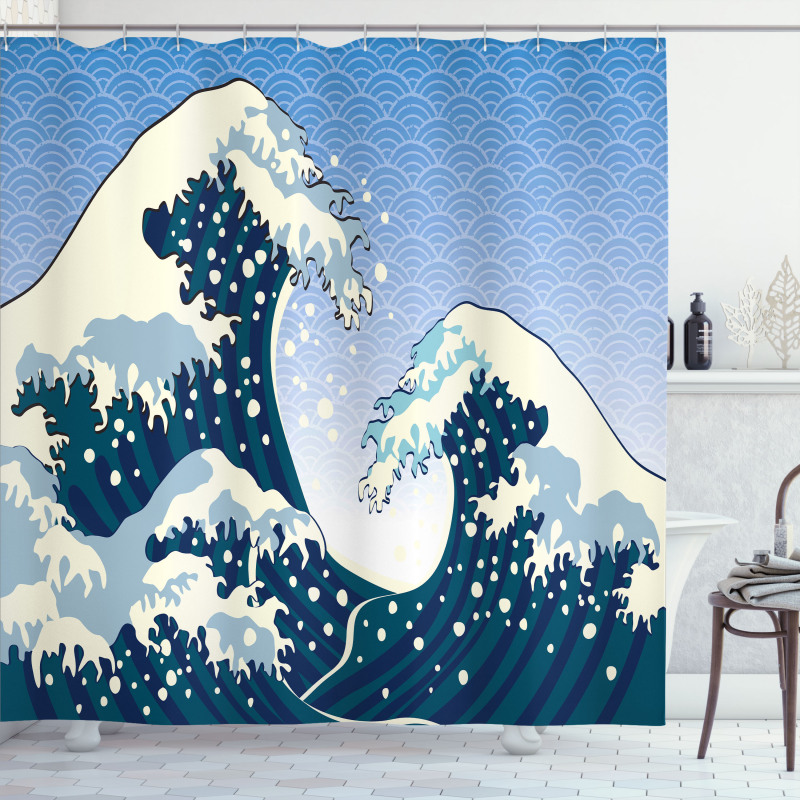 Ocean Wind Art Shower Curtain