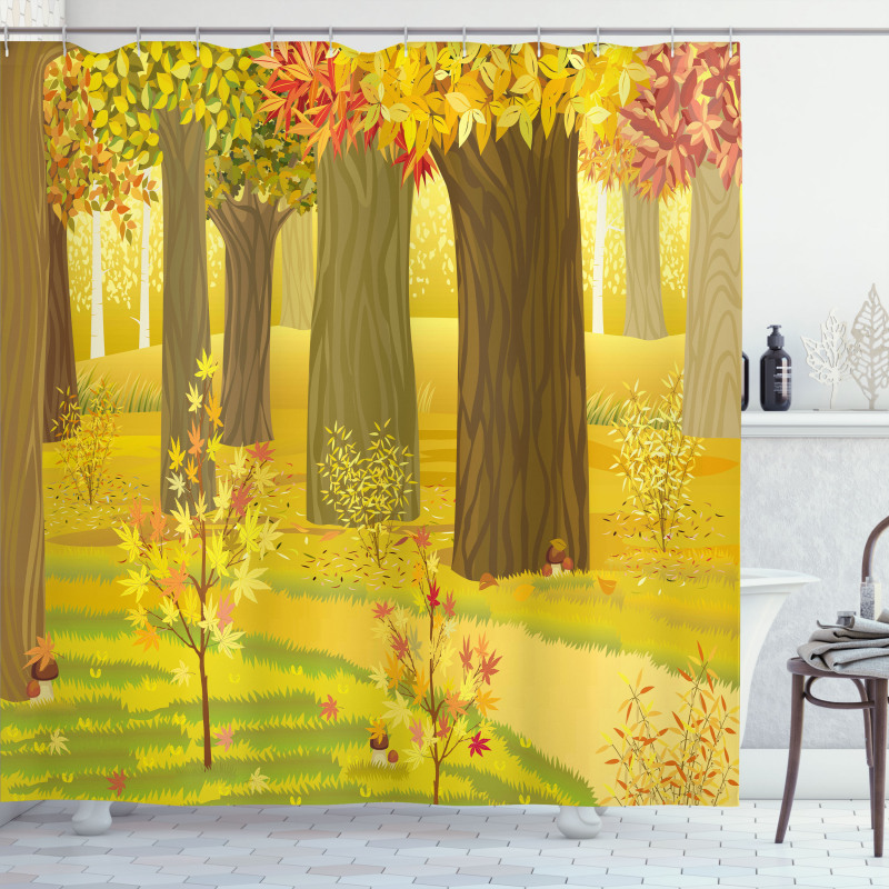 Fantasy Dreamlike Forest Shower Curtain