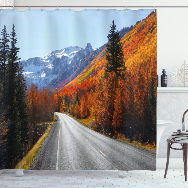 Highway Countryside Travel Shower Curtain