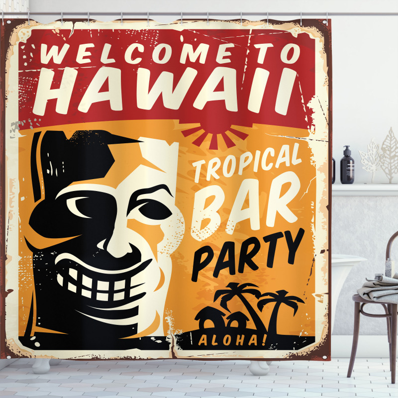Tropic Bar Party Shower Curtain