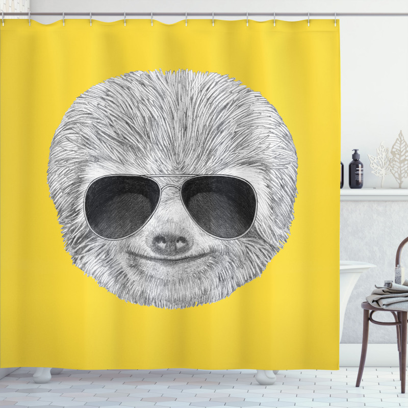 Hipster Jungle Animal Shower Curtain