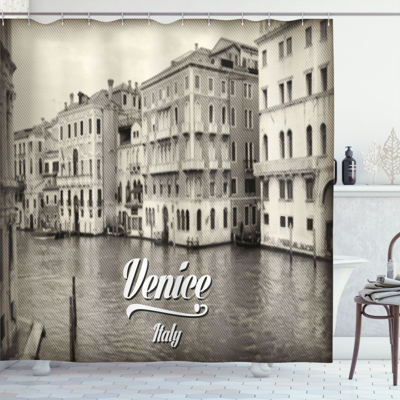 Old Venice Vintage Photo Shower Curtain