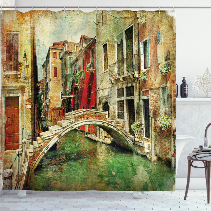 Historic Landscape Art Shower Curtain