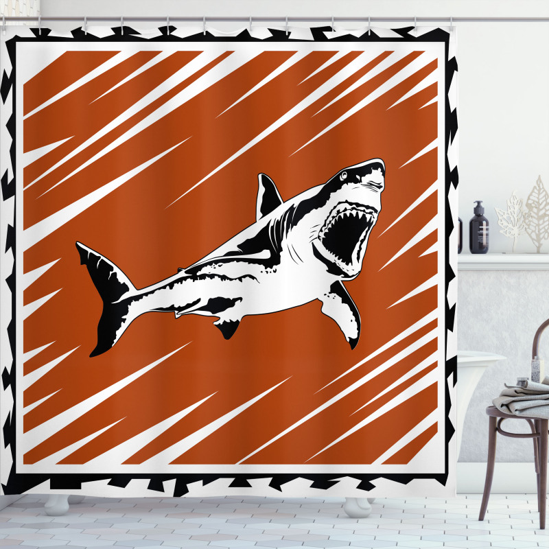 Killer Ocean Creature Shower Curtain