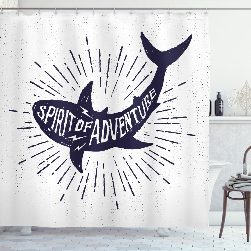 Spirit of Adventure Fish Shower Curtain