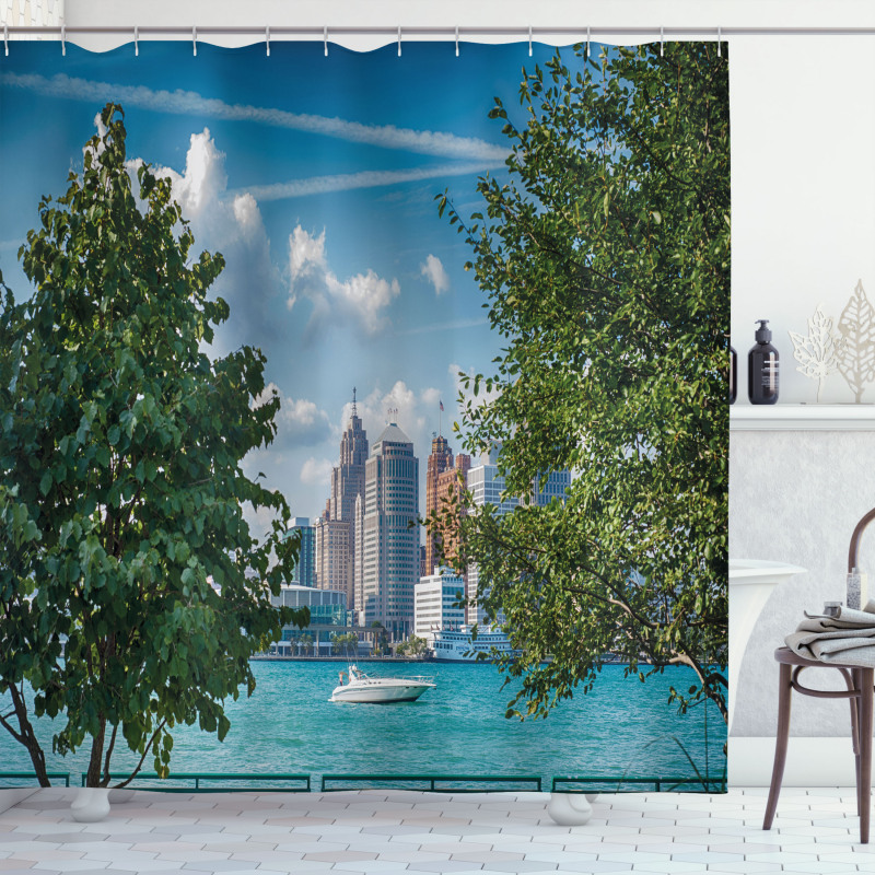 Summer Afternoon River Shower Curtain