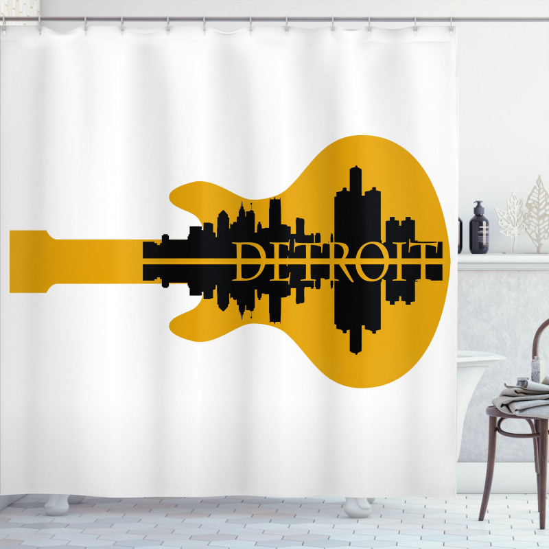 Electric Guitar Music Shower Curtain