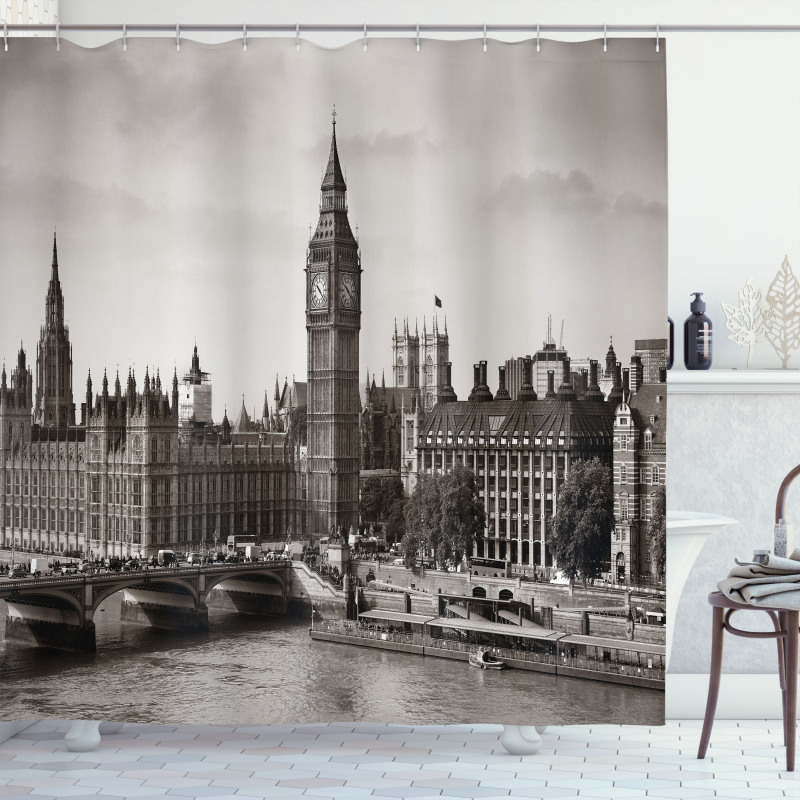 Westminster with Big Ben Shower Curtain