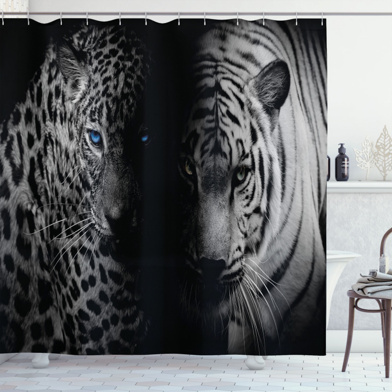 Wild Leopards Shower Curtain