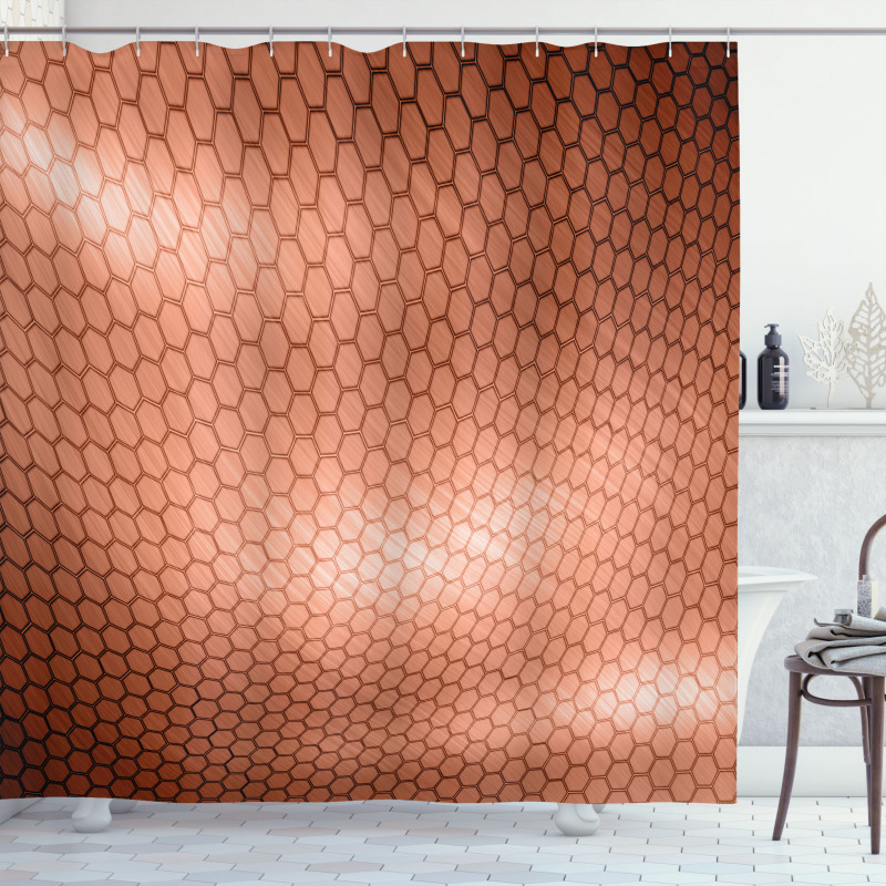 Comb Pattern Waves Shower Curtain