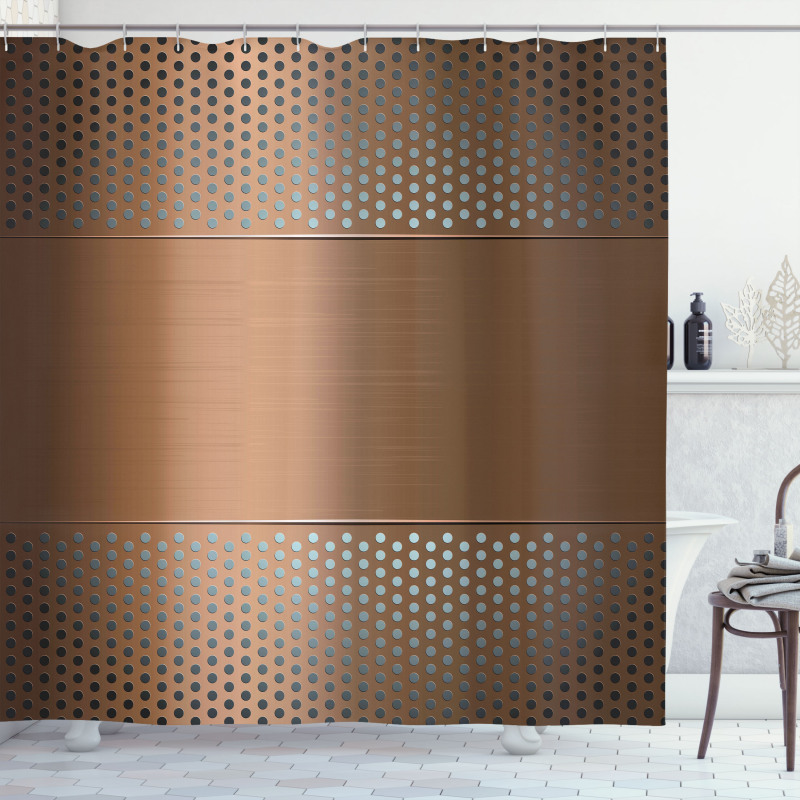 Perforated Grid Shower Curtain