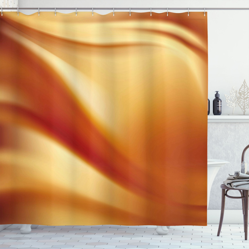 Wavy Color Curves Shower Curtain