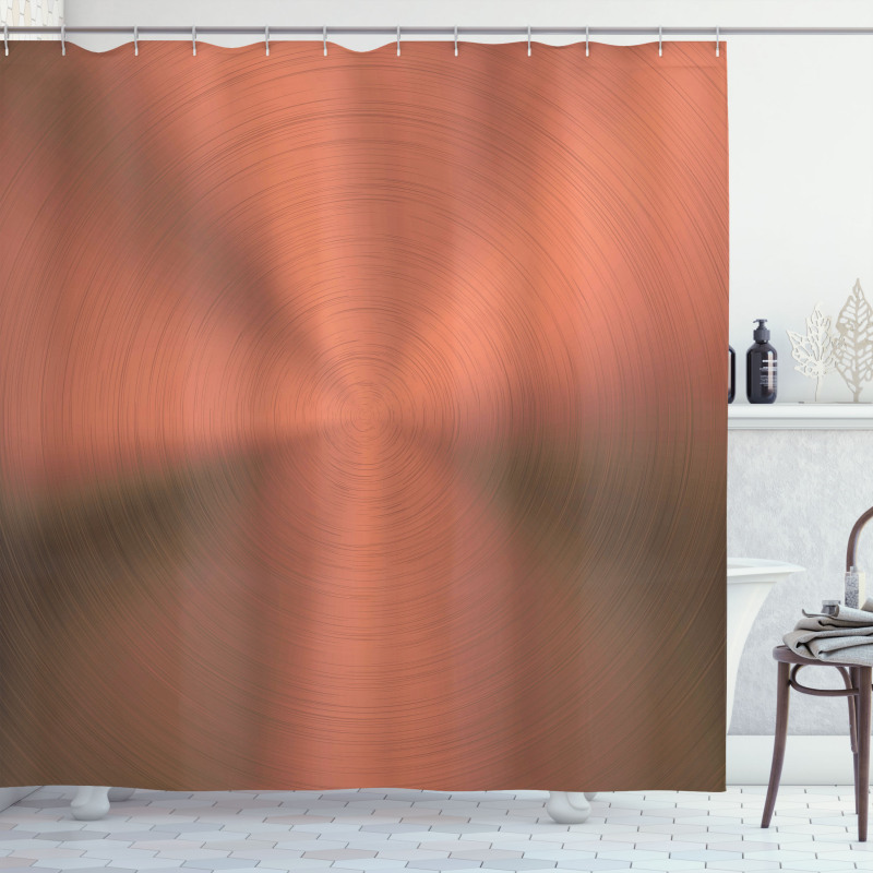 Modern Circle Op Art Shower Curtain
