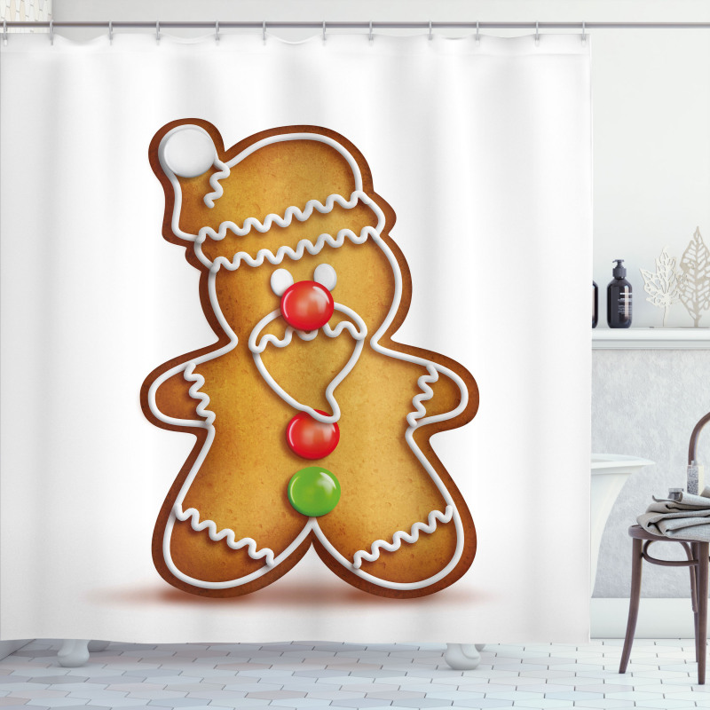 Cartoon Santa Shower Curtain
