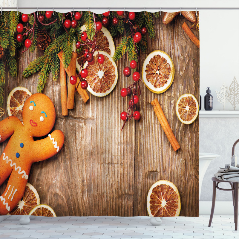 Rustic Theme Shower Curtain