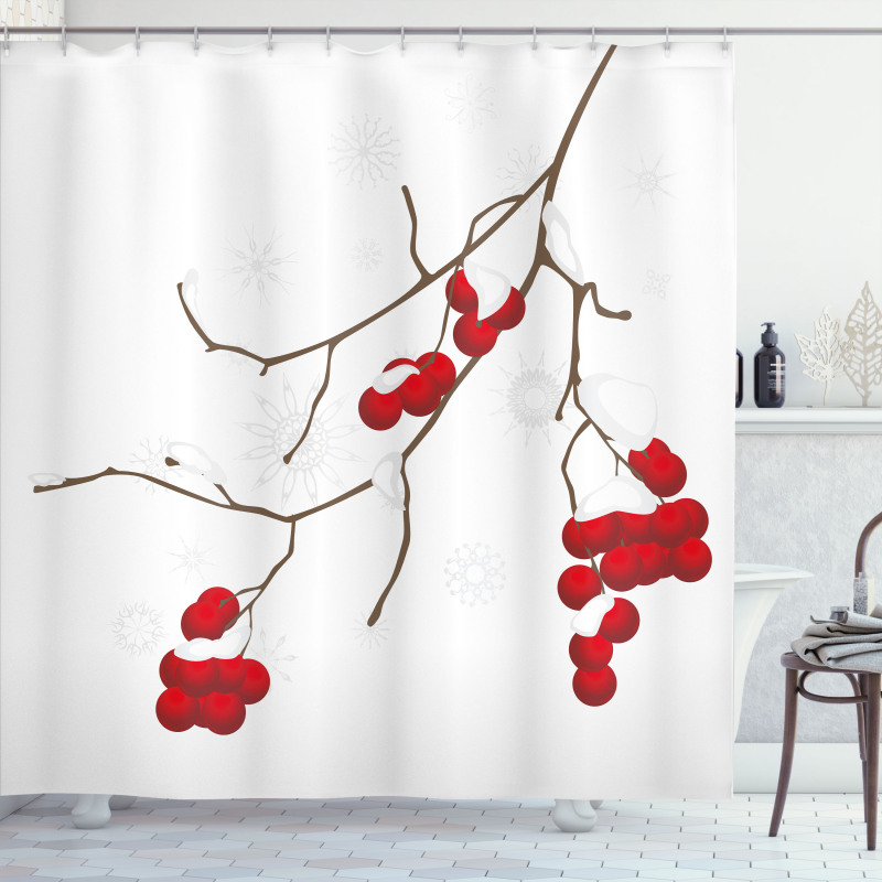 Plant with Snow Shower Curtain
