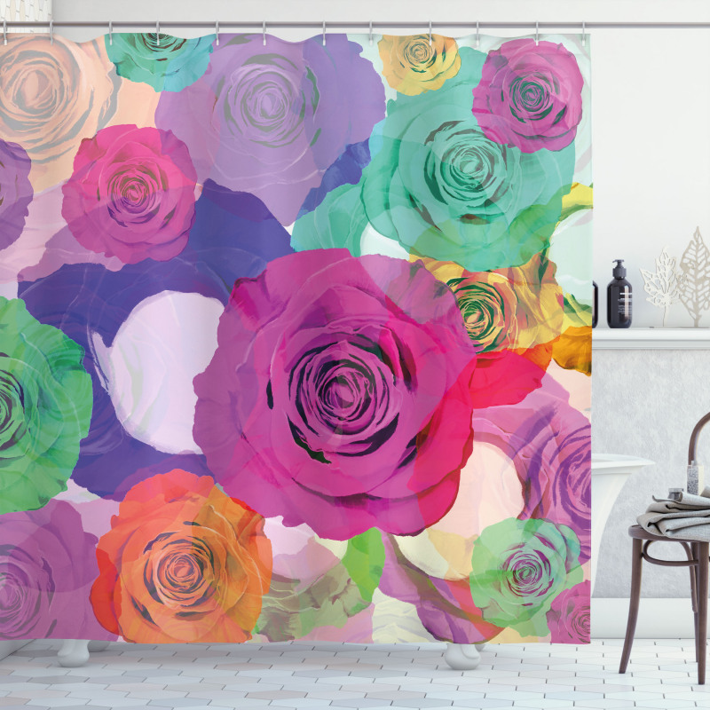 Floral Arrangement Roses Shower Curtain