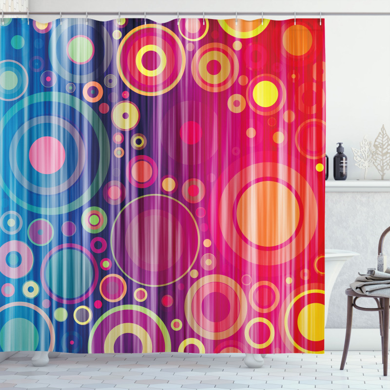 Psychedelic Modern Art Shower Curtain