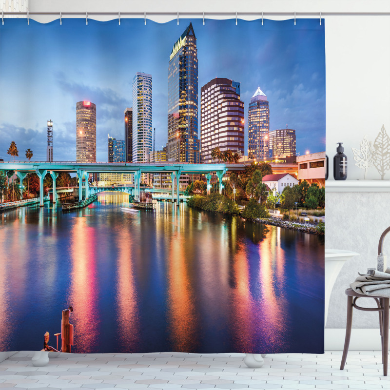 Hillsborough River USA Shower Curtain