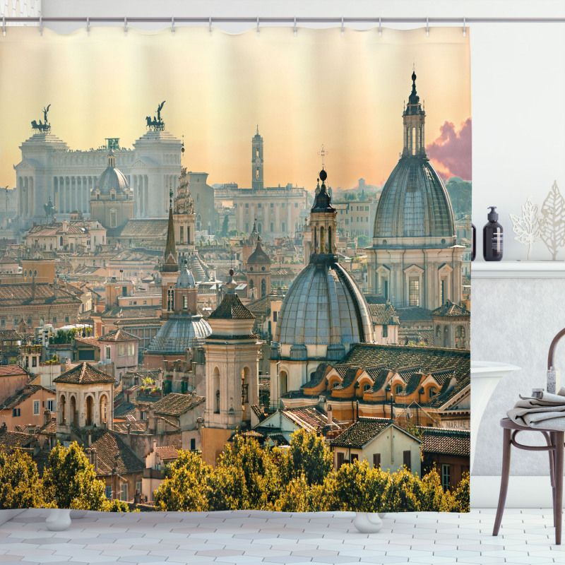 Rome Historical Landmark Shower Curtain