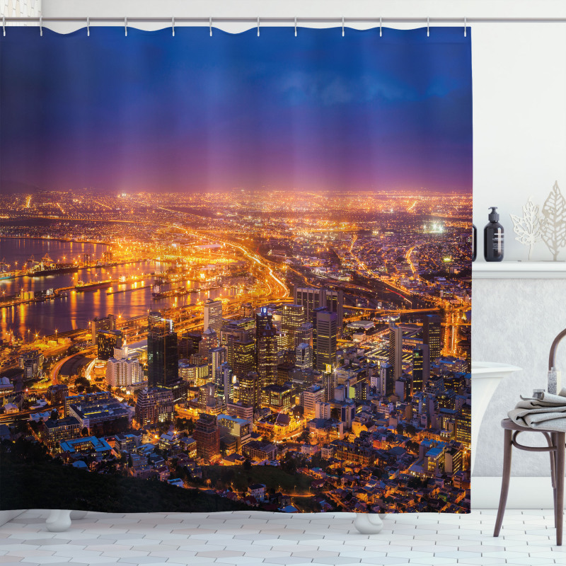 Cape Town Panorama Africa Shower Curtain