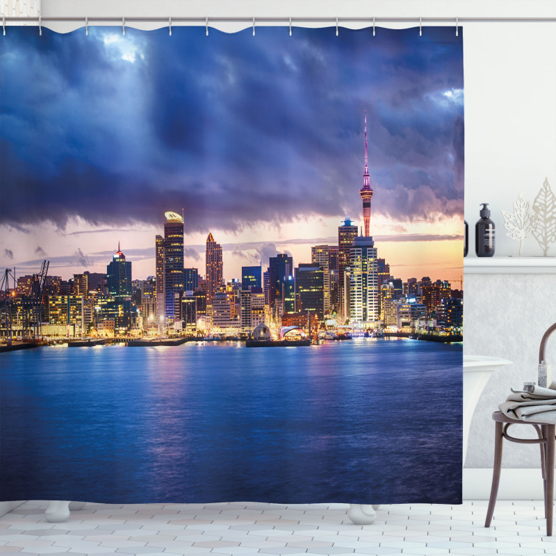 Auckland in New Zealand Shower Curtain