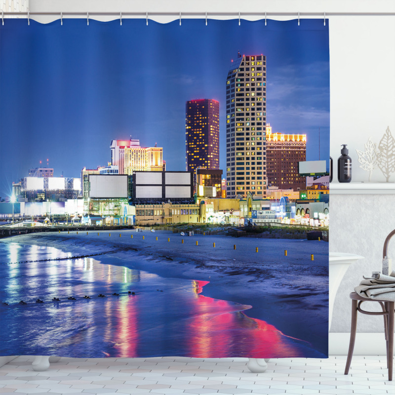 Resort Casinos on Shore Shower Curtain