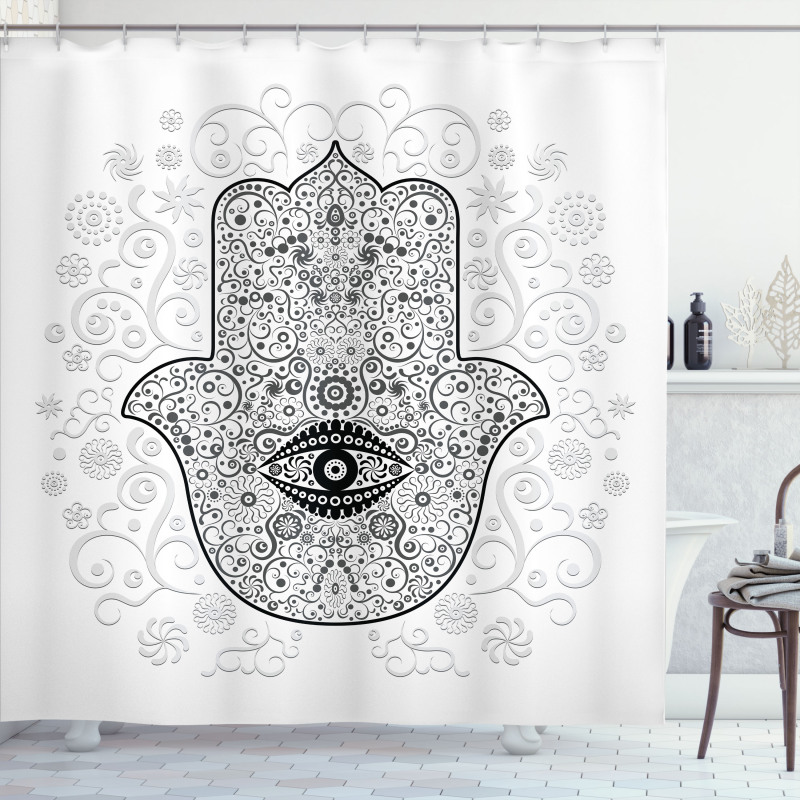 Protection Sign Luck Shower Curtain