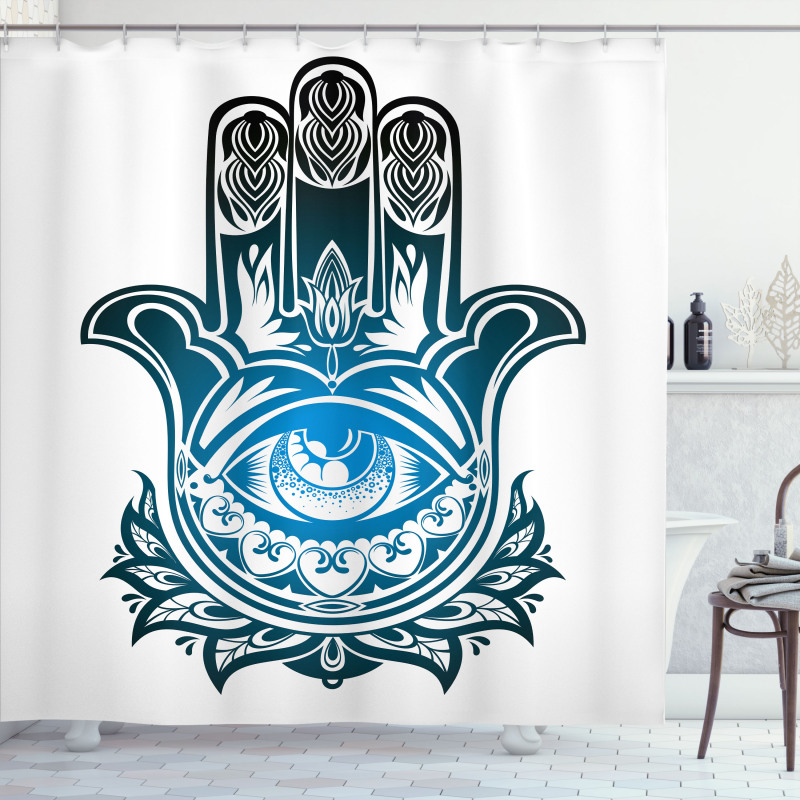 Evil Eye Shower Curtain