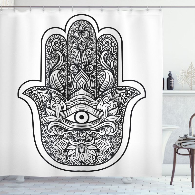 Bohemian Motif Shower Curtain