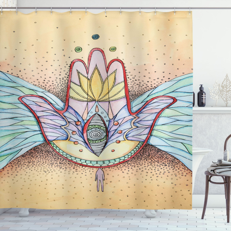 Wings Eye Mystical Shower Curtain