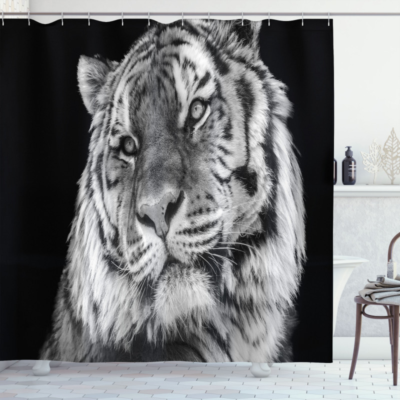 Intense Gaze of Hunter Shower Curtain