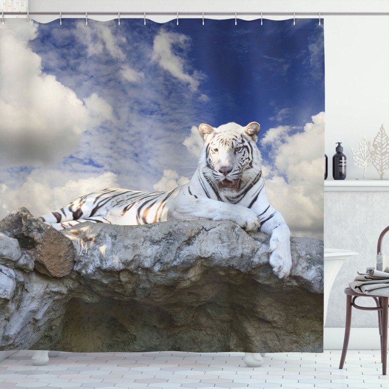 Bengal Feline Hunting Shower Curtain