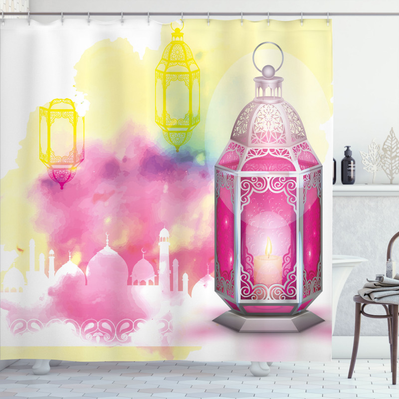 Ancient Building Artistic Shower Curtain