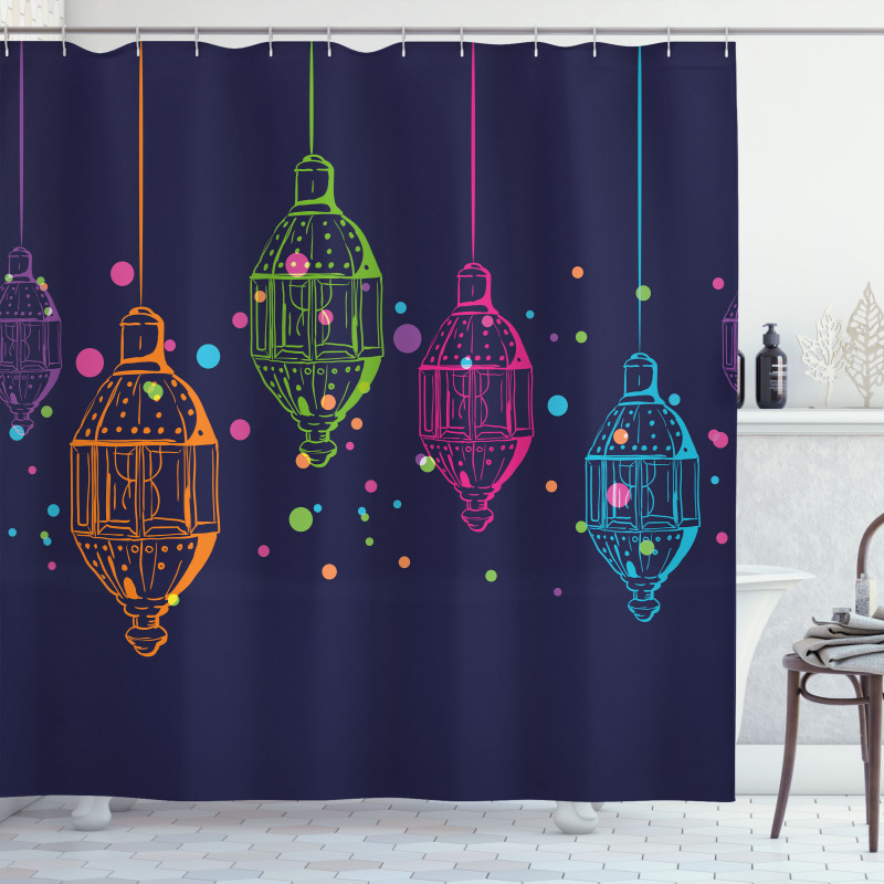 Candles in the Night Shower Curtain