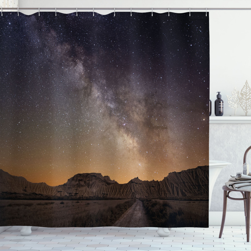 Desert of Bardenas Stars Shower Curtain
