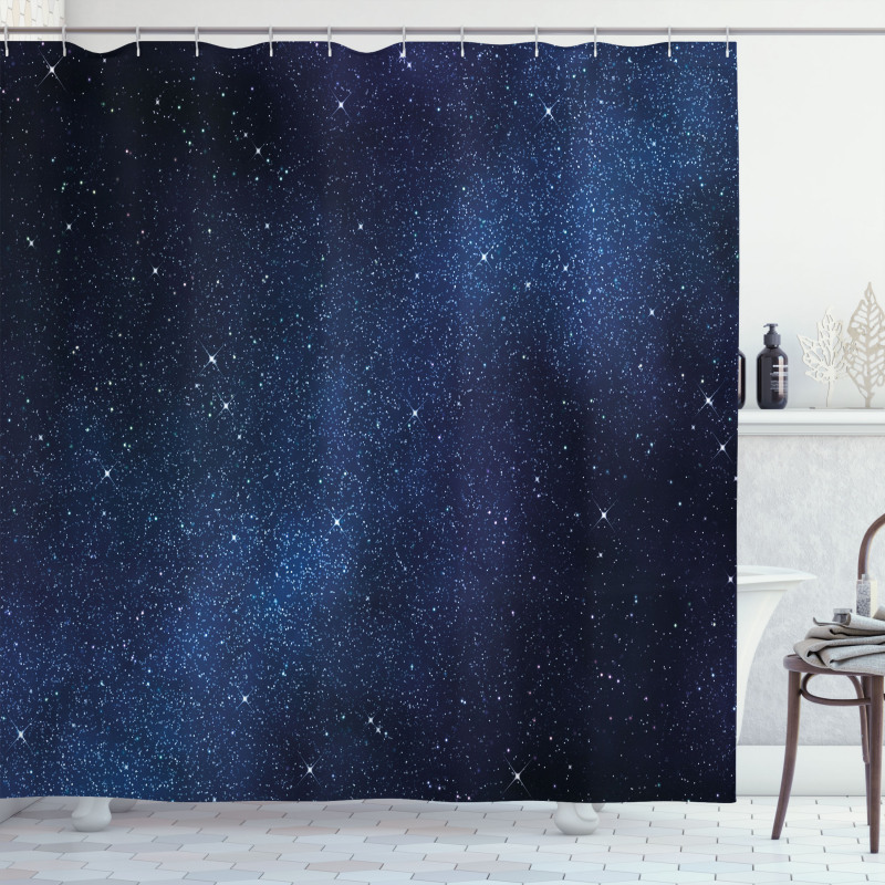 Space and Stars Shower Curtain