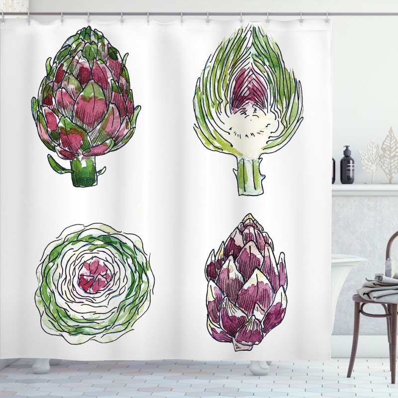 Vegetables Diet Food Shower Curtain