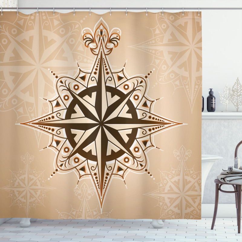 Sailing Theme Shower Curtain