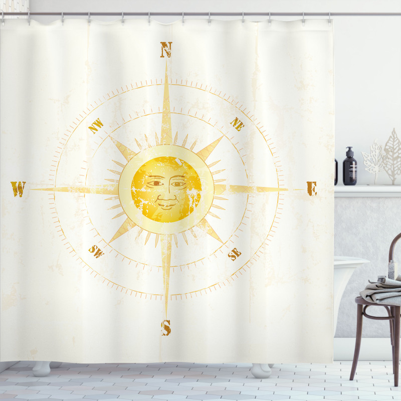 Vintage Sailing Device Shower Curtain