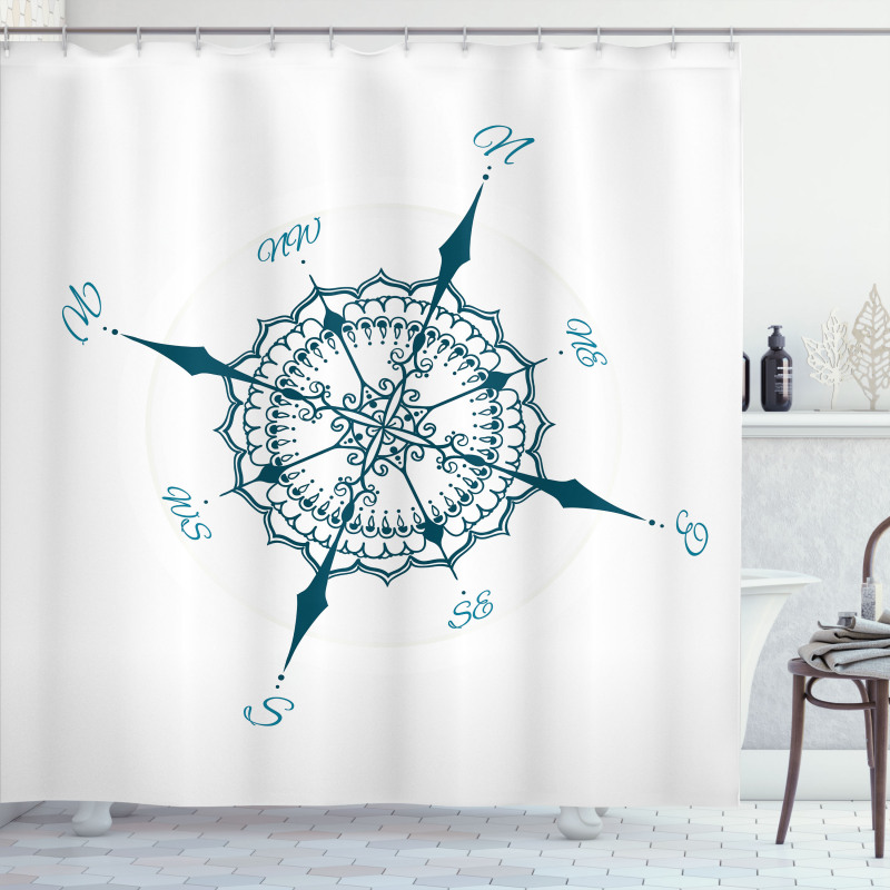 Floral Design Drawing Shower Curtain