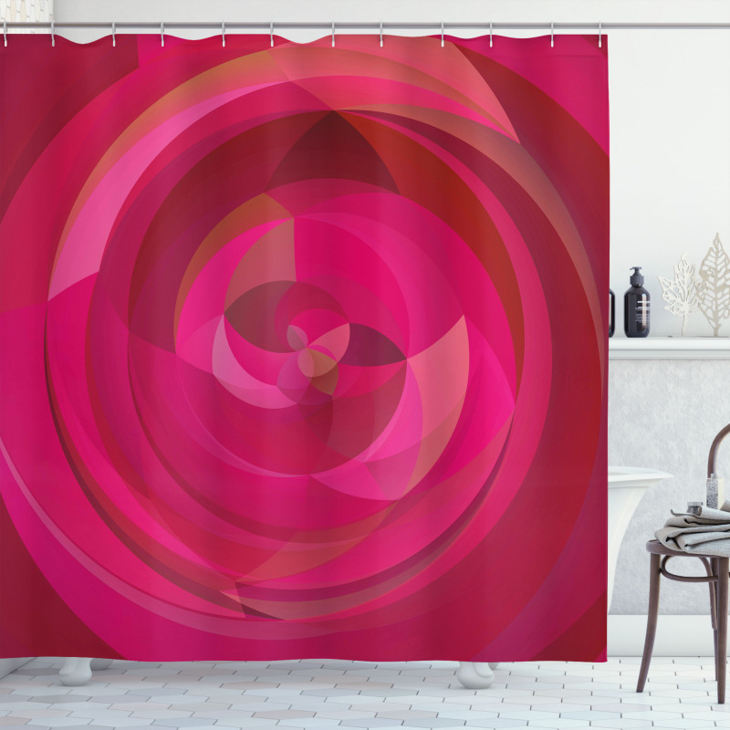 Abstract Swirls Shapes Shower Curtain